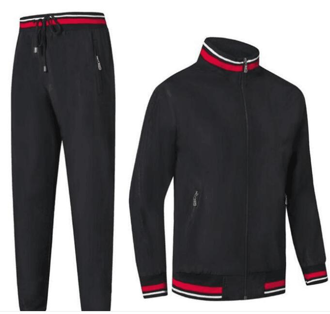 

21ss Men's Hoodies and Sweatshirts Sportswear Man Polo Jacket +pants Jogging Jogger Sets Turtleneck Sports Tracksuits Sweat Suits, Gray