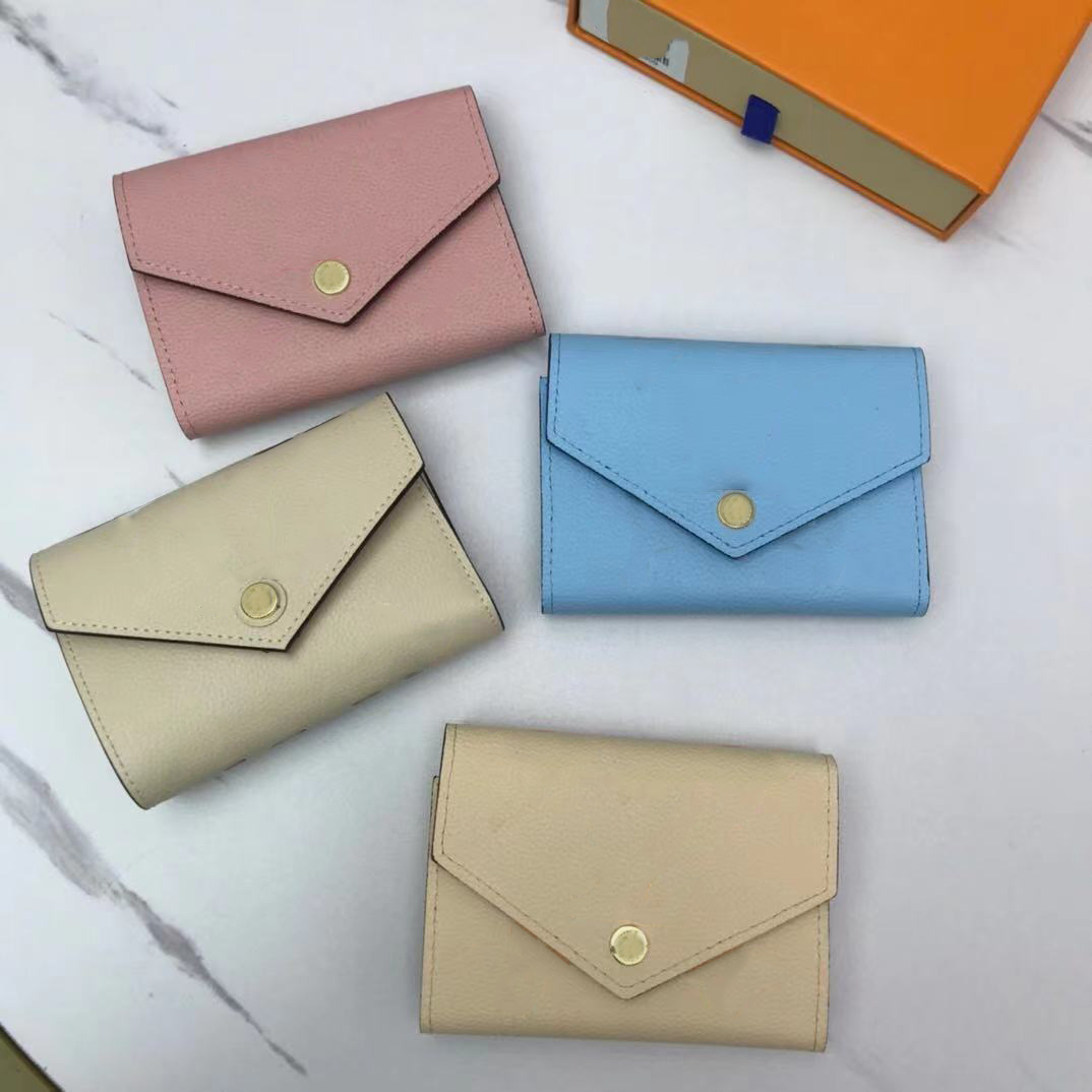 

High Quality 2021 Women purse wholesale Top Starlight designer Fashion All-match ladies single zipper Classic with box purses leather lady wallets Womens wallet, Pink l3