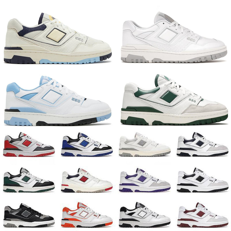 

550 BB550 B550 men women Casual shoes Aime Leon Dore White Auralee Sea Salt Burgundy Boston Varsity Gold Black Grey Green Oreo UNC Blue mens trainers sports sneakers, Color#13