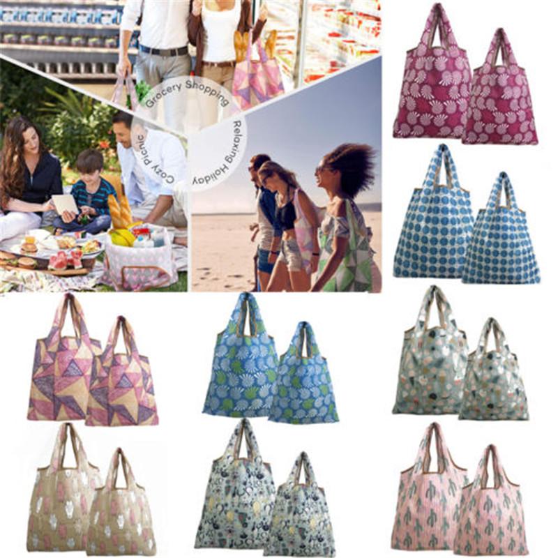 

Shopping Bags Foldable Bag Supermarket Handbag Large Totes Purse Travel Grocery Pouch, 14