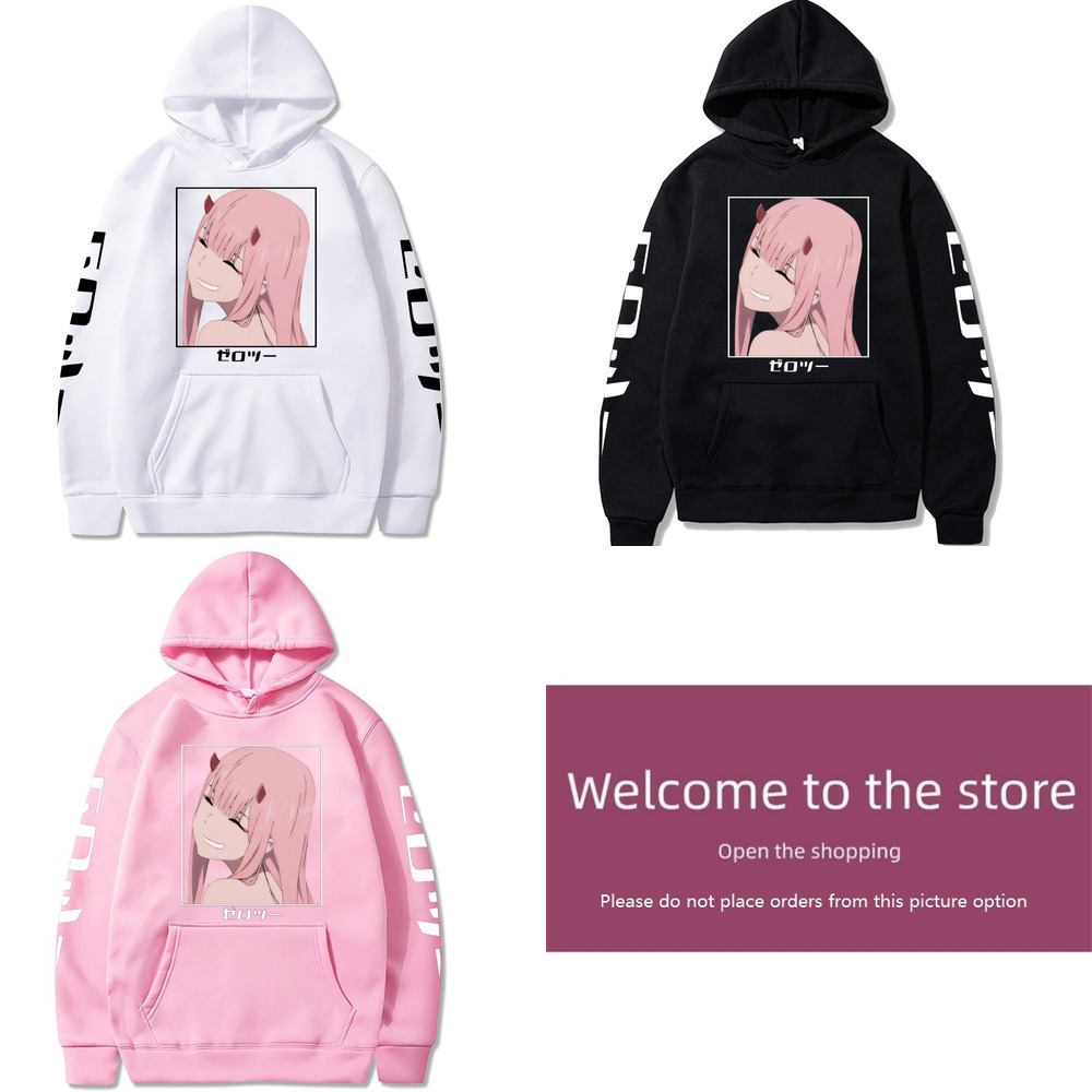 

Anime Zero Two Print Pullover Women Winter Sweatshirt Men Oversized Hoody Darling In The Franxx Costume Hoodie Harajuku Sudadera Y0728, Packing bag
