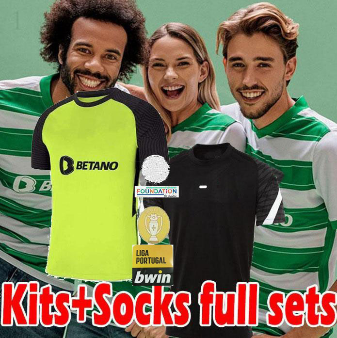 

2021 2022 Lisbon soccer jerseys fans player version men kids Kits sock Full sets JOVANE C.RONALDO PHELLYPE SARABIA 21/22 Lisboa B.FERNANDES DOST football shirt uniform, 21 22 home patch