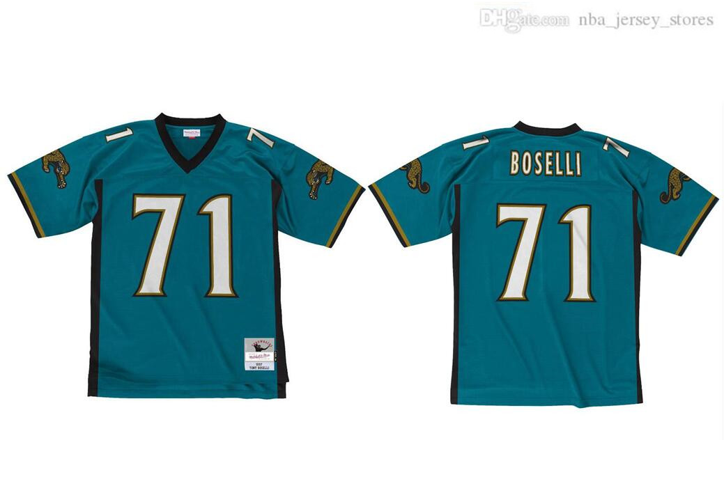 

Stitched football Jersey 71 Tony Boselli 1997 Mitchell & Ness retro Rugby jerseys Men women youth S-6XL