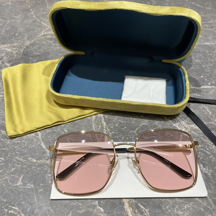 

Designer Square Sunglasses Men Women 0083 Vintage Shades Driving Polarized Sunglass Male Sun Glasses Fashion Metal Plank Sunglass Eyewear, White;black