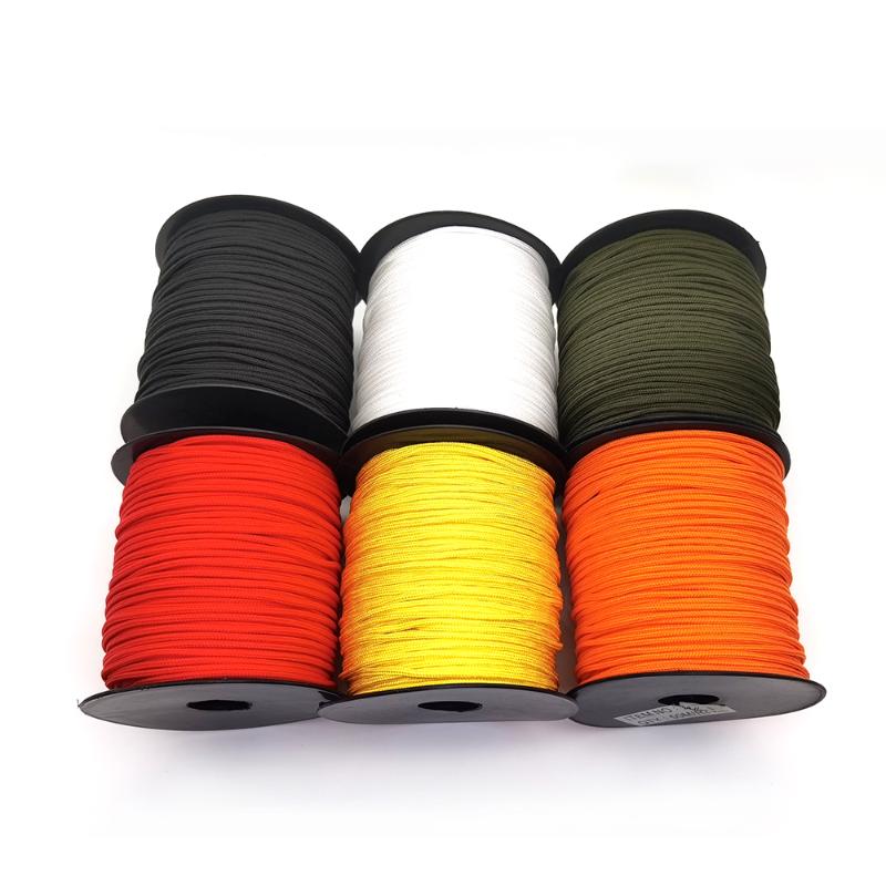 

Outdoor Gadgets Mil Spec One Stand Cores Paracord 2mm 100meters Rope Paracorde Cord For Jewelry Making Wholesale