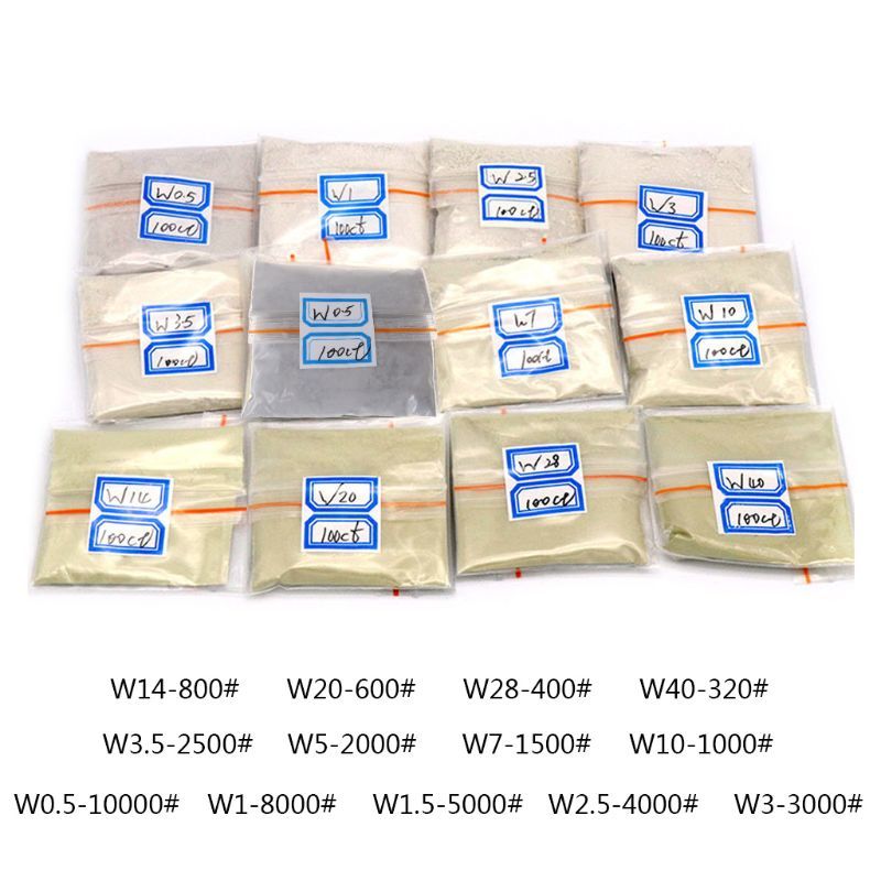 100 Karaat/20G W0.5 To W40 Polishing Powder Diamond Micron Powder Polishing Tools for gemstones Jade ceramic Carbide 40JA-image-692849735