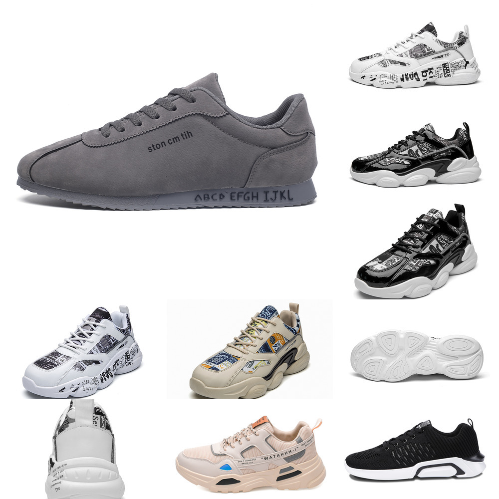 

G6SB men running shoes for Hotsale platform mens trainers white triple black cool grey outdoor sports sneakers size 39-44, Dark navy