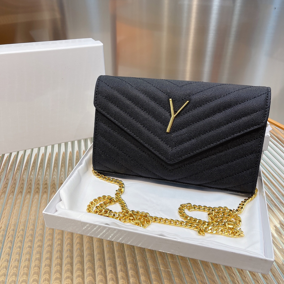 

High quality bag handbag caviar shoulder bags fashion woman cross Body exquisite hardware perfect texture, Black black hardware