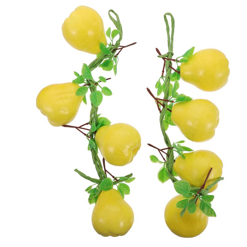 

Party Decoration 2Pcs Decorative Fruit String Ornaments Home El Restaurant Hanging Decorations