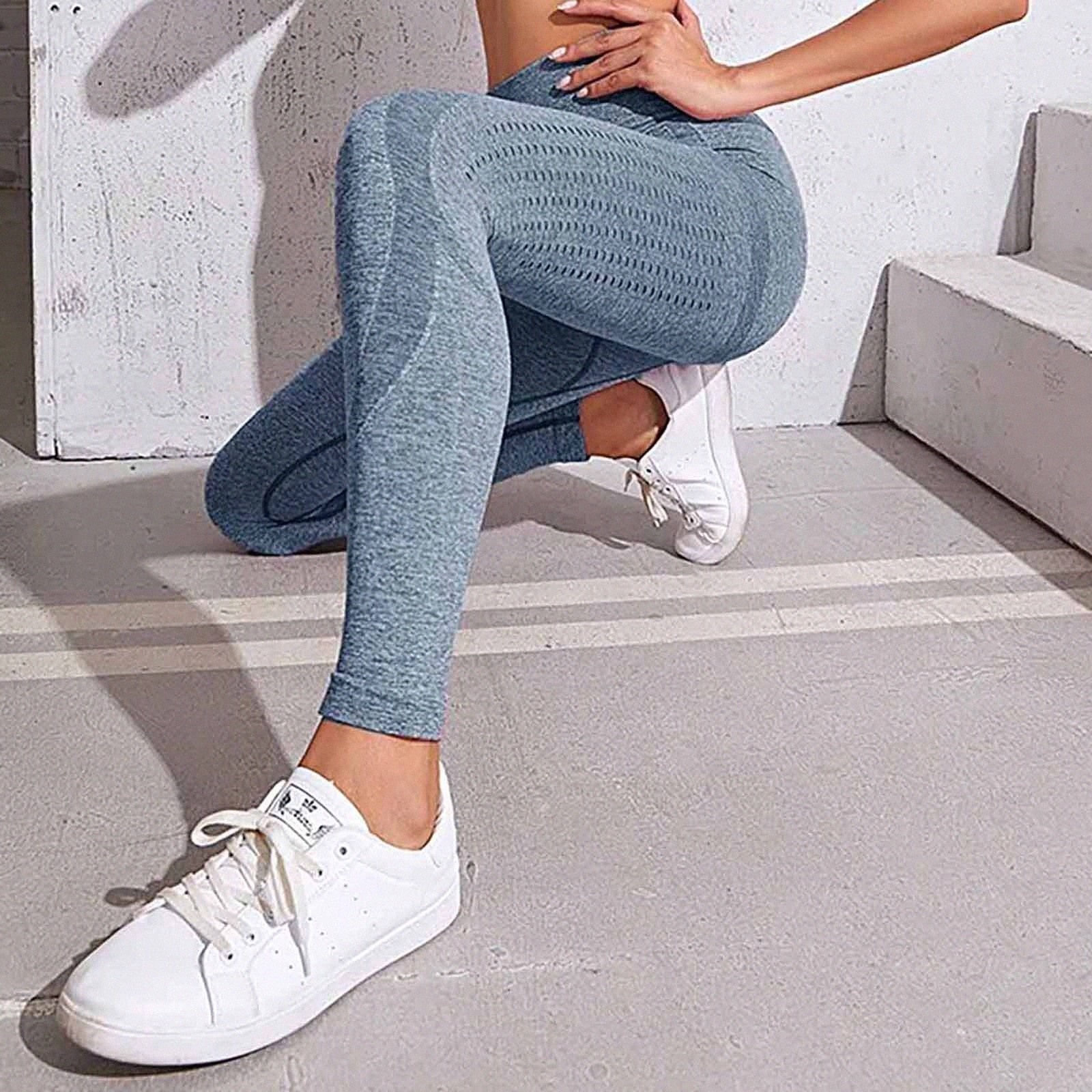 

2021 High Waist Seamless Leggings Push Up Leggins Sport Women Fitness Running Yoga Pants Energy Elastic Trousers Gym Girl Tights L96W#, Black