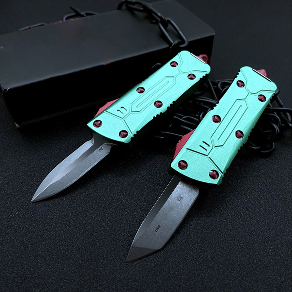 

MINI Bounty Hunter Double Action AUTO Knives UTX-85 UTX85 UT-X85 Aviation Aluminum handle EDC Self-defense Tactical Pocket knife