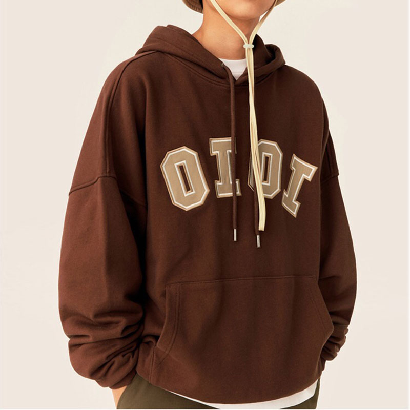 

8 Colors Letter Embroidery Fleece Hooded Hoodies for Men and Women Oversized Casual Sweatshirts Hip Hop Loose Hoody