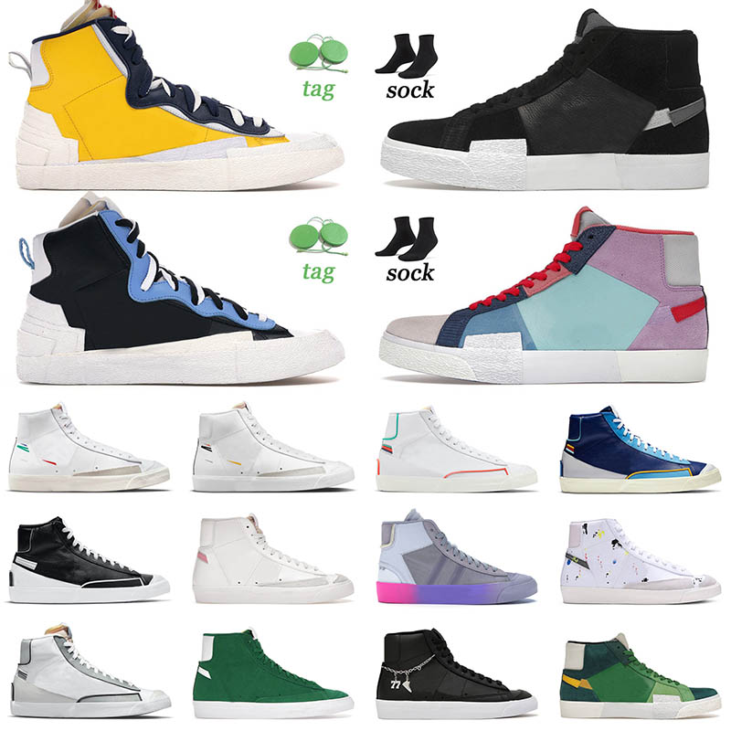 

Mosaic High Blazer Mid 77 Off Running Shoes Mens Sunset Pulse Bicycle Yellow Popcorn Bright Crimson Multi Brown Black Grey White Womens Sneakers Trainers, A46 wolf grey serena queen 36-45