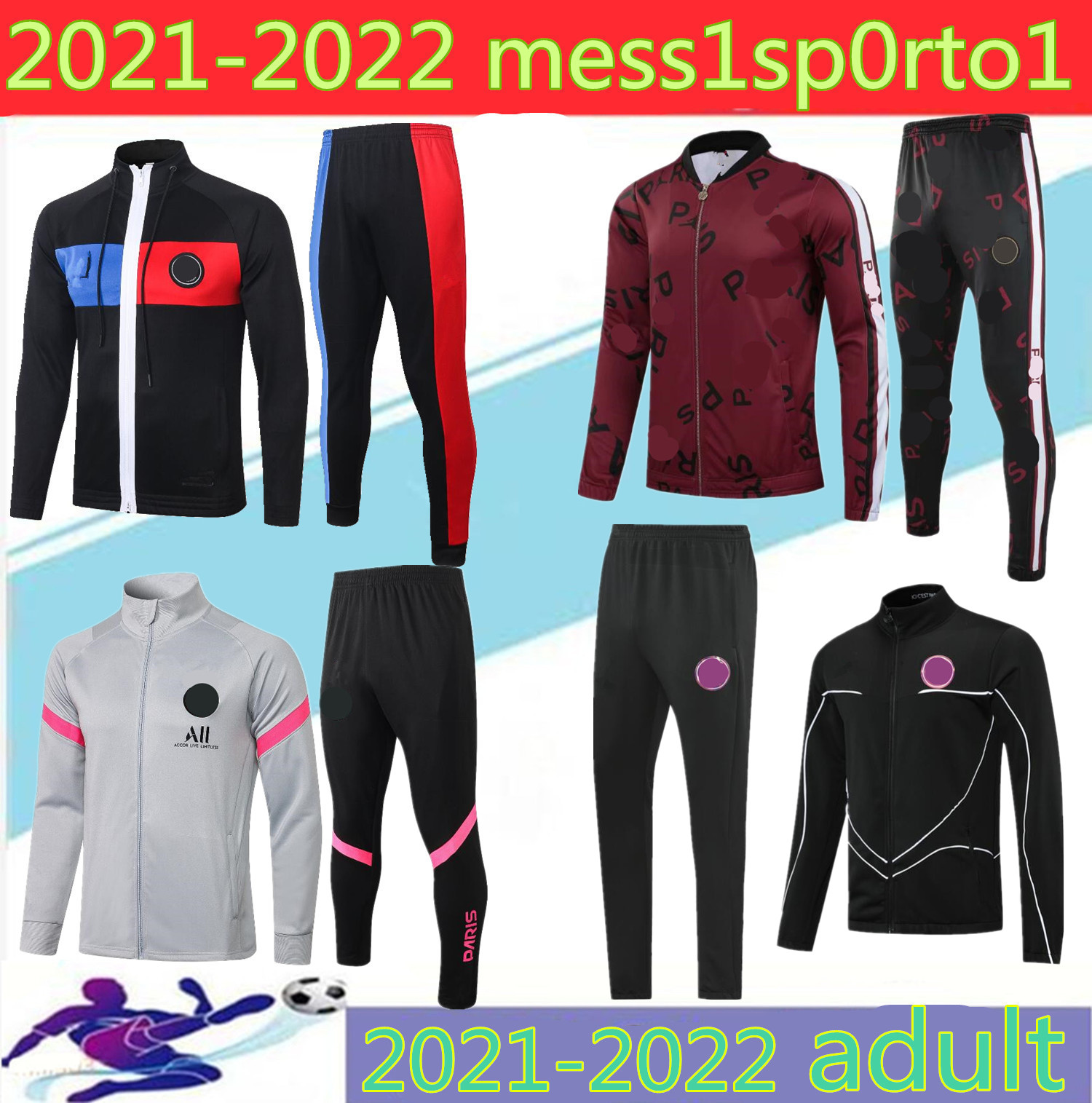 

2021 Par tracksuit jacket hoodie Survetement 20 21 chandal futbol MBAPPE football jackets soccer, Yellow