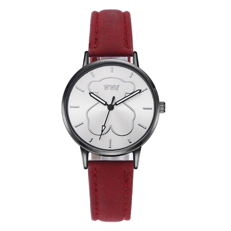 

Wristwatches FACEINS Fashion Quartz Watch Female PU Leather Band Student Korean Simple Casual Diamond-studded Watches For Women