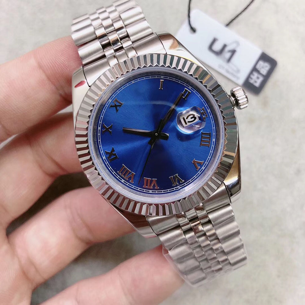 

U1 ST9 luxury watch Blue Roman Dial 41mm 126333126334 Automatic Mechianical Wristwatches Jubilee Strap Sapphire 2813 126301 Datejust Movement Mens Watches, 19
