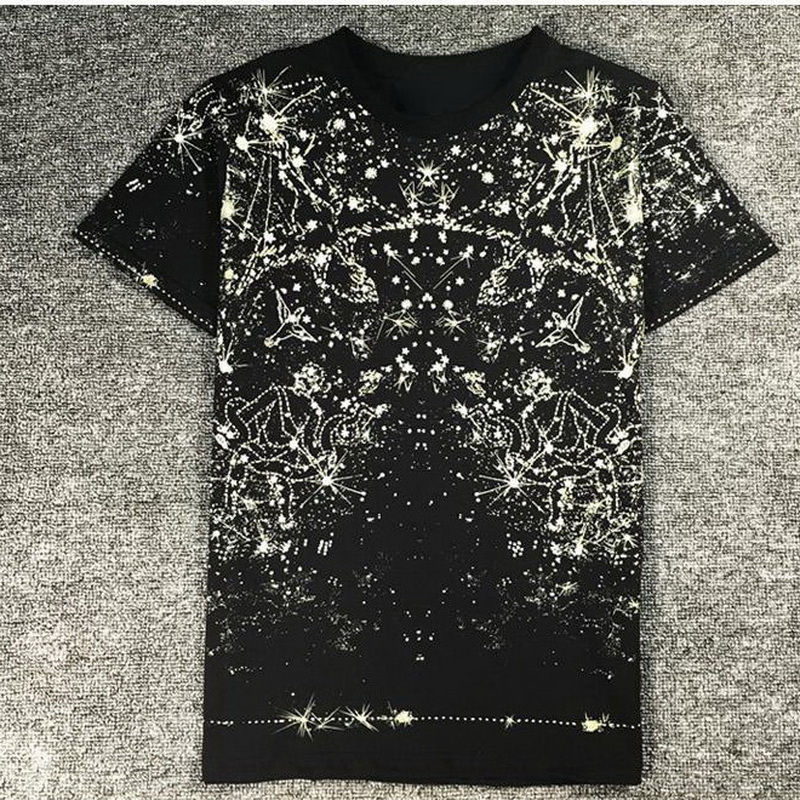 

Fashion Trend Same Style Men's T-shirt Print T-Shirt for Mens Crew Neck Cotton Short Sleeves Top Leisure Cotton Tee Man Skinny Fit, White;black