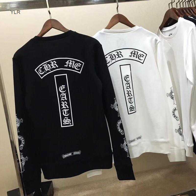 

Factory Factory Boy bees autumn fashion brand crosin long sleeve sweater big horseshoe cross men's and women's round neck lovers&#, Black