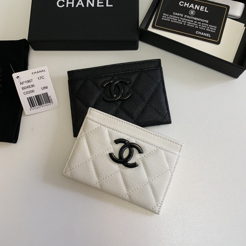 

Chanel Top quality Card holder Wallets Key Purse Luxurys Designers Holders embroidery handbag Men Women's COIN Genuine Leather CC Lambs