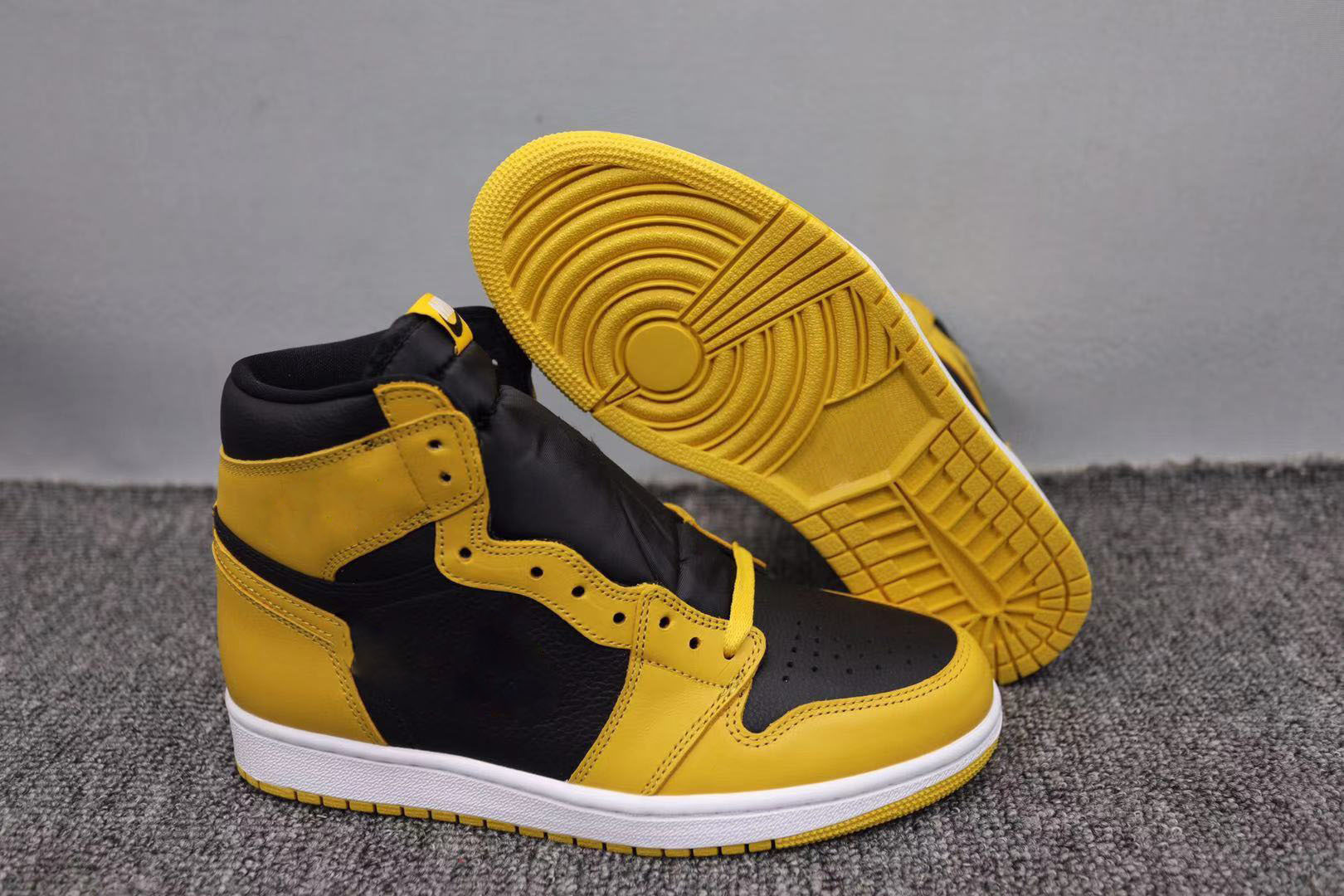 

Shoes 1 OG Pollen Black Yellow Jumpman 1s Mens Women Sneakers Trainers Casual siez 5.5~13