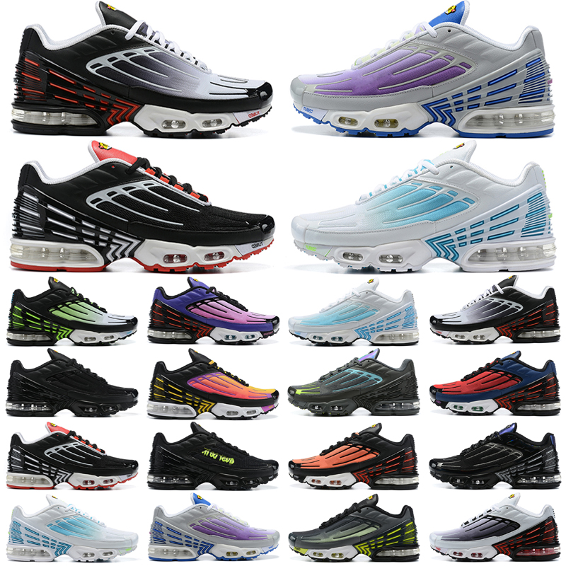 

Tn Plus 3 Tuned Running Shoes Chaussures III White Black Hyper Blue Green Neon Top Quality Mens Womens Trainers Sneakers Sports, As photo 7