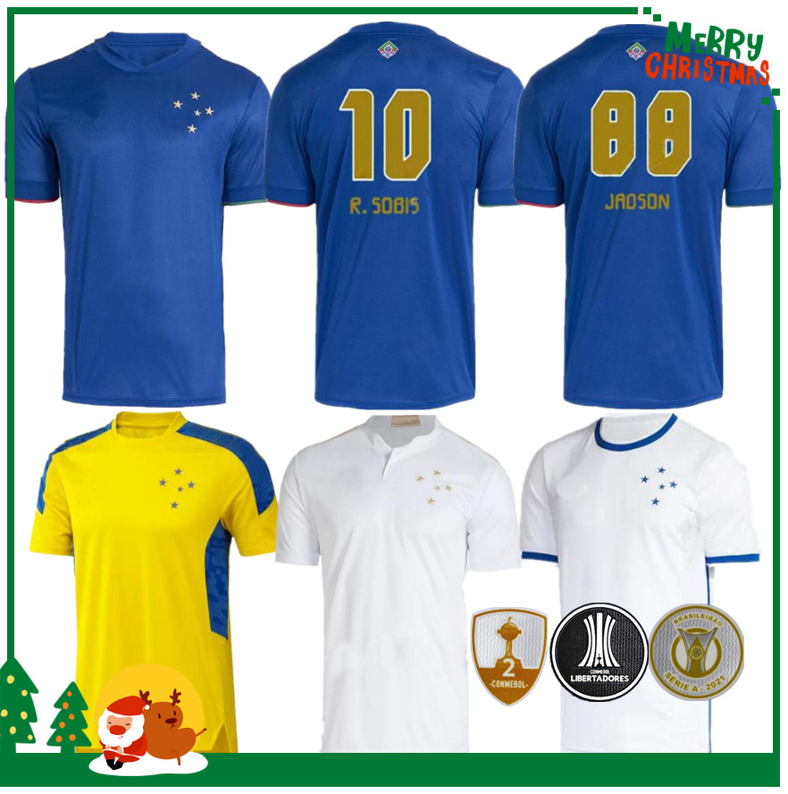 

21 22 CRUZEIRO home away soccer jersey 2021 FRED ROBINHO NEVES football shirt, 20/21 away