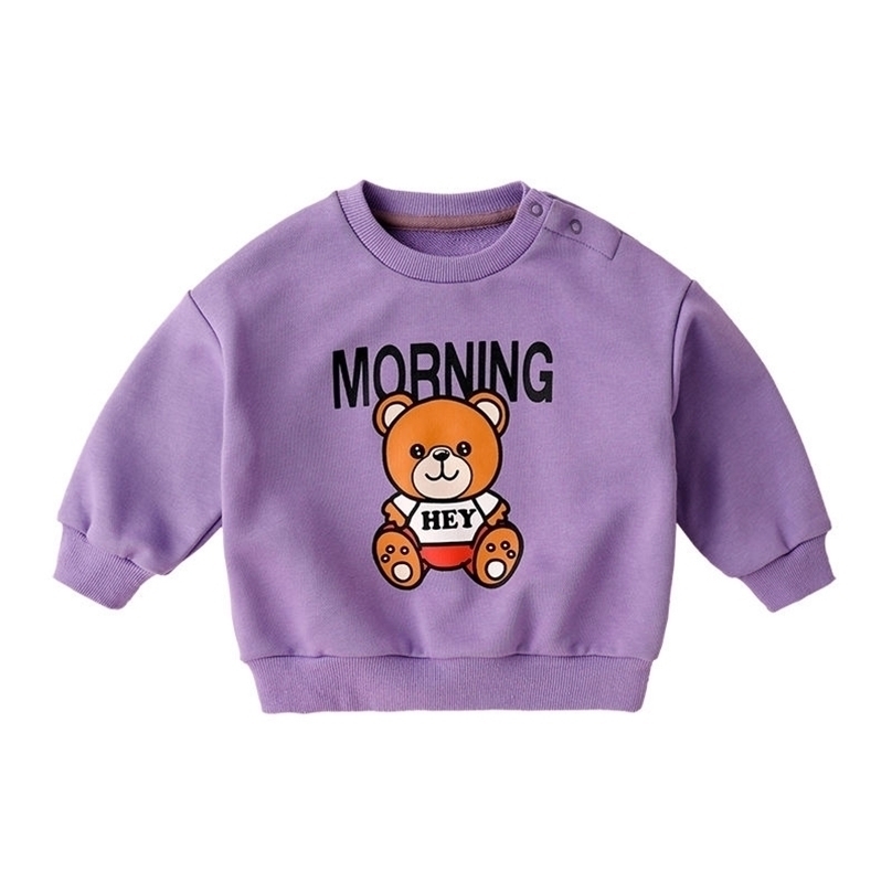 

Spring Autumn Unicorn Sweater Children's Cartoon Top Kids Clothes Girls Baby Hoodie Boys Sweatshirts Korean Clothing 211110, Grey marl