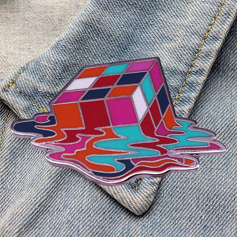 

Pins, Brooches DZ1003 Art Creativity Enamel Pins Badge For Backpack Collar Lapel Pin Hat Jewelry Gifts Friends, Gray