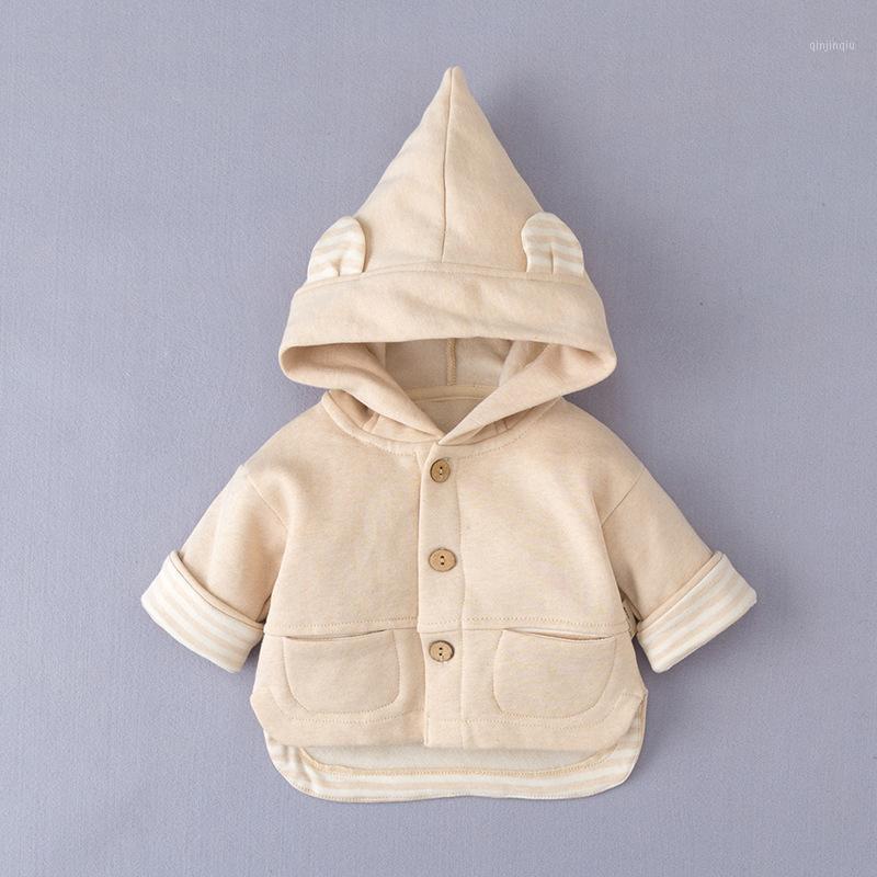 

Jackets Baby Clothes Autumn And Winter Cotton Jacket Warm Boy Girl Solid Color Pointy Hood Hooded Windbreaker, Blue;gray