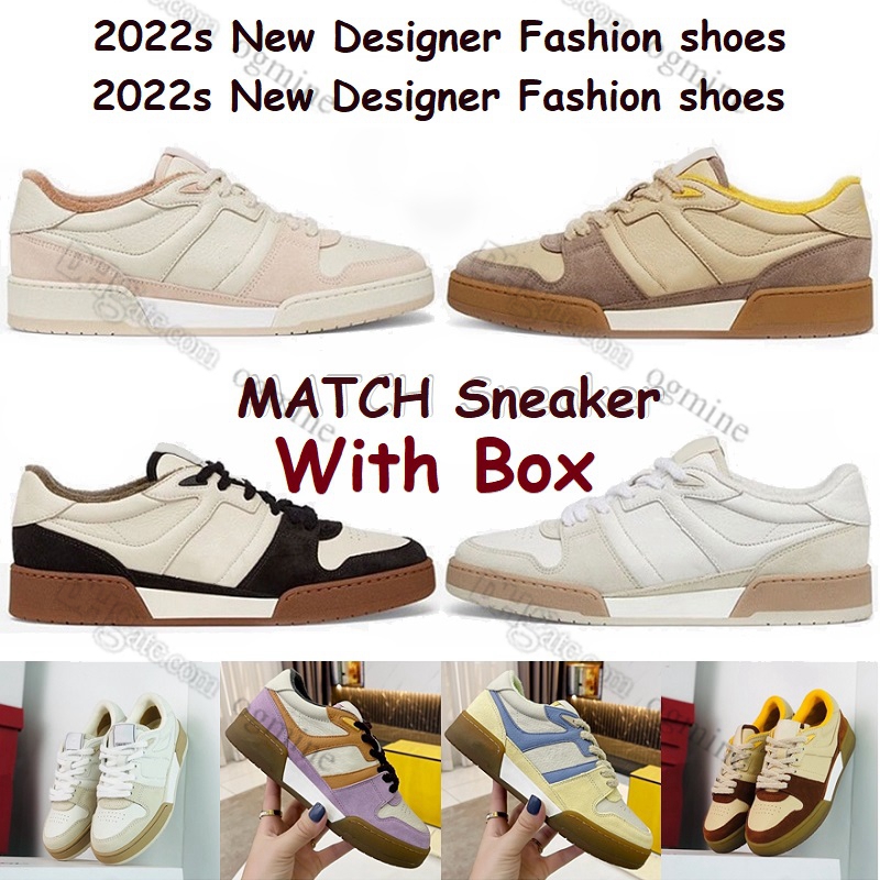 

With Box MATCH 2022s Casual Shoes Designer fashion Flat Platform Woman Leather Suede low top sneaker Luxury Rubber sole fende Little Monster big eyes mens womens capsule Sneakers, Hello