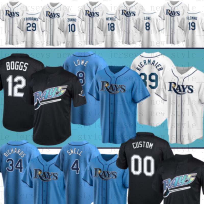 

Tampa 8 Brandon Lowe 12 Wade Boggs Baseball Jerseys Bay Evan Longoria Ray Kevin Kiermaier Joey Wendle Mike Zunino Josh Fleming Brett Phillips RyanCastillo x1, Men(guang mang)