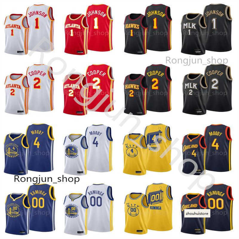 

2021 Draft Picks Screen Print Basketball Jerseys Jonathan Kuminga 00 Moses 4 Moody 1 Jalen Johnson 2 Sharife Cooper White Black Blue Yellow, Black;red