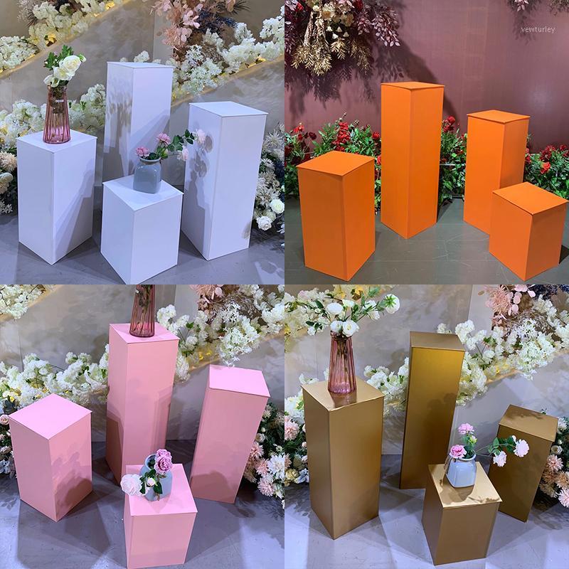 

Party Decoration The Three-Dimensional Pillar Dessert Table Wedding Hall Scene Layout Welcome Area Decorations Rectangular Cake Stand