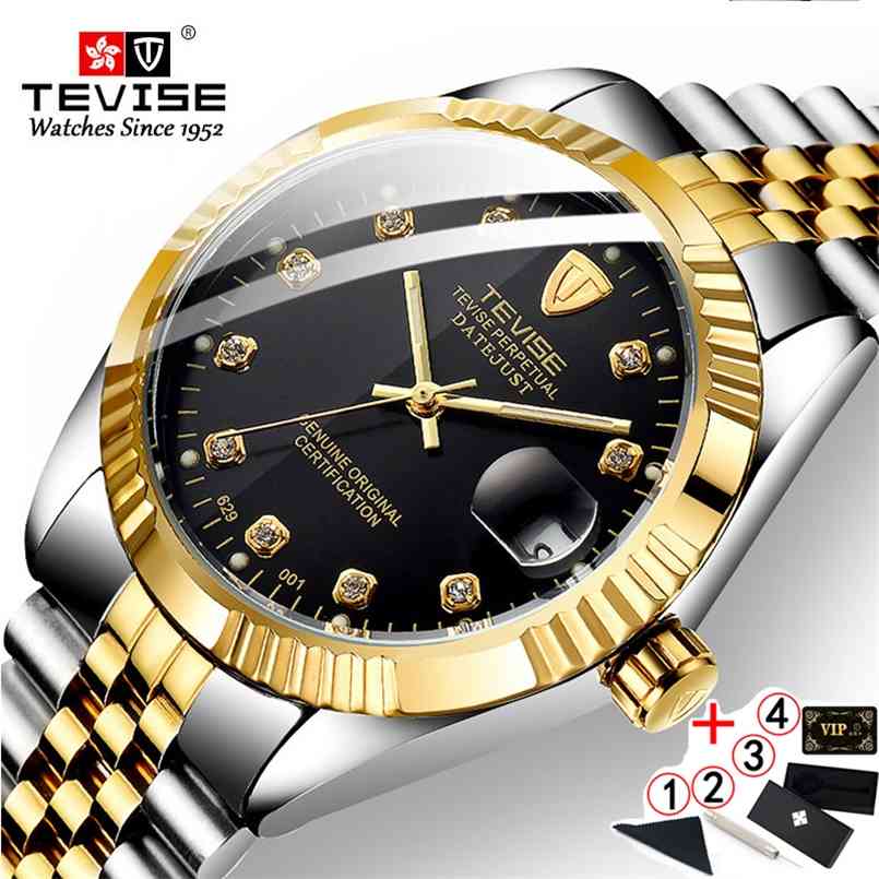 

TEVISE Automatic Watch Men Top Brand Luxury Classic Waterproof Mechanical Male Wristwatch Man Relogio Masculino 210707