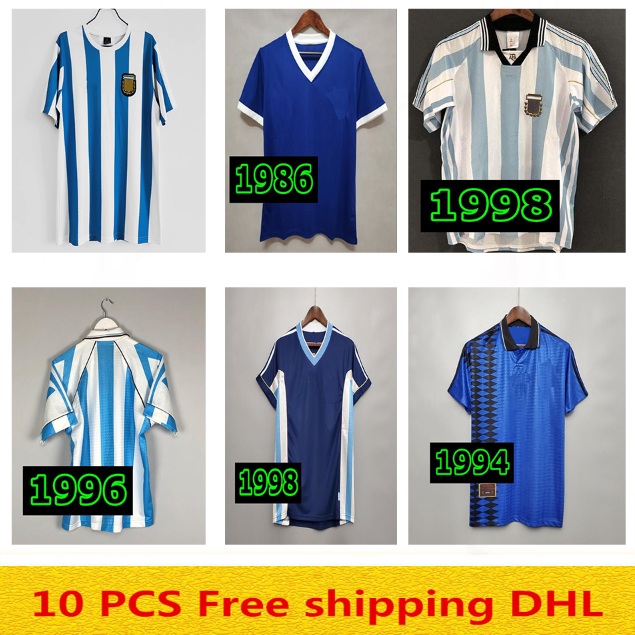 

1998 1999 1986 1978 1994 Argentina Retro Soccer Jersey Vintage Classic 96 98 99 Maradona DIEGO Simeone Batistuta Ortega Crespo Football Shir, Red