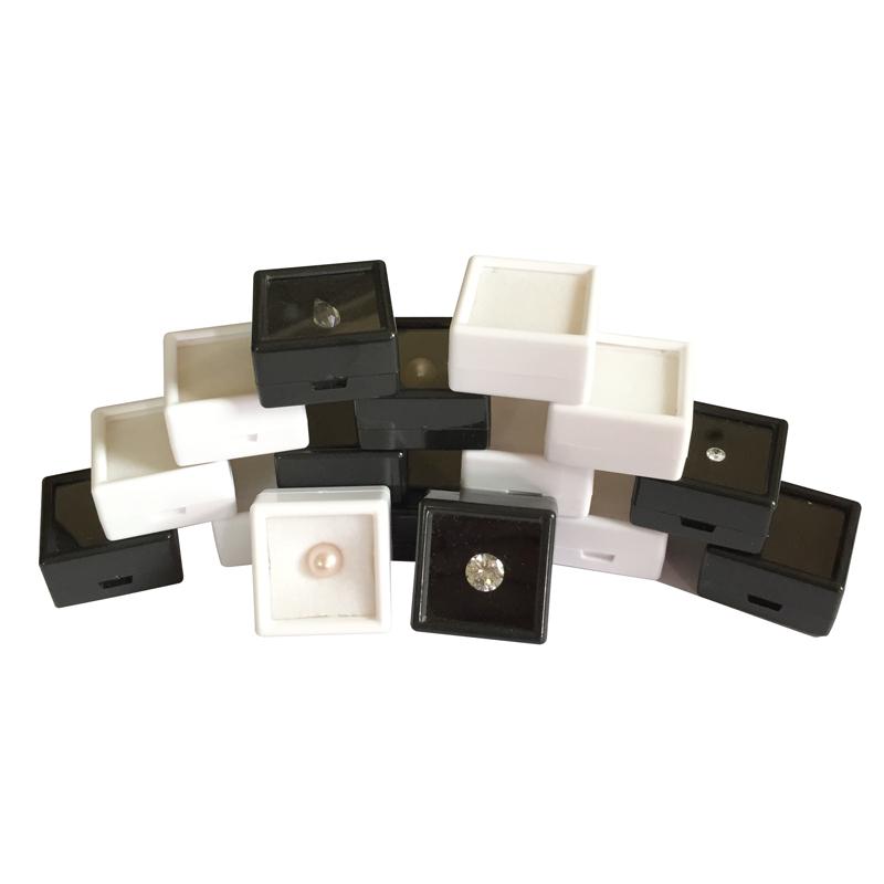 

Jewelry Pouches, Bags Tiandi Cover Plastic Bare Stone Display Box Ring Storage Color Treasure Loose Diamond Collection 5Pcs/lot