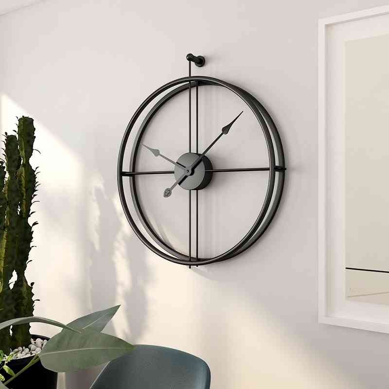 

80cm Large Silent Wall Clock Modern Design Clocks For Home Decor Office European Style Hanging Wall Watch Clocks 210401