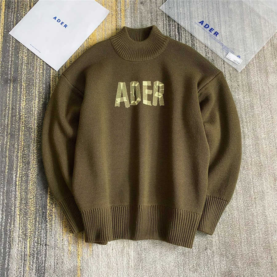 

men's sweaters error sweater men women yellow ader printed adererror solid color pullovers hwec, White;black