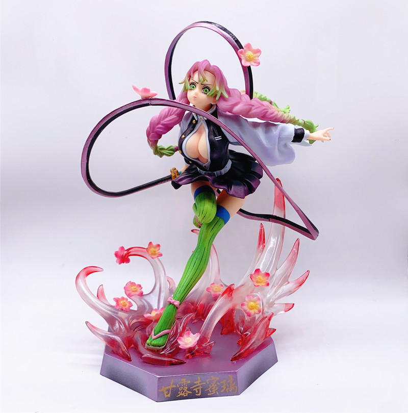 

Anime Figurine figures Model Demon Slayer Kimetsu No Yaiba Kanroji Mitsuri Action PVC Toys Collection Doll Gift