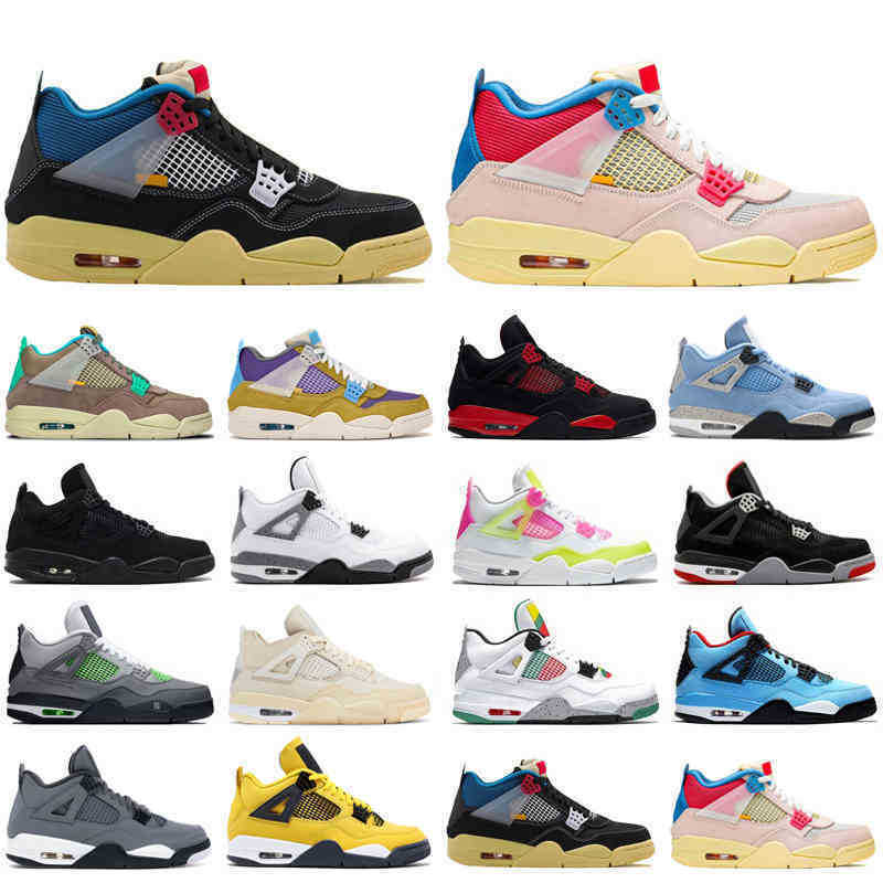 

4s classic Red Thunder Basketball Shoes Jumpman 4 University Blue White Oreo Sail Black Cat Green Metallic Bred Mens Trainers Sport Sneakers