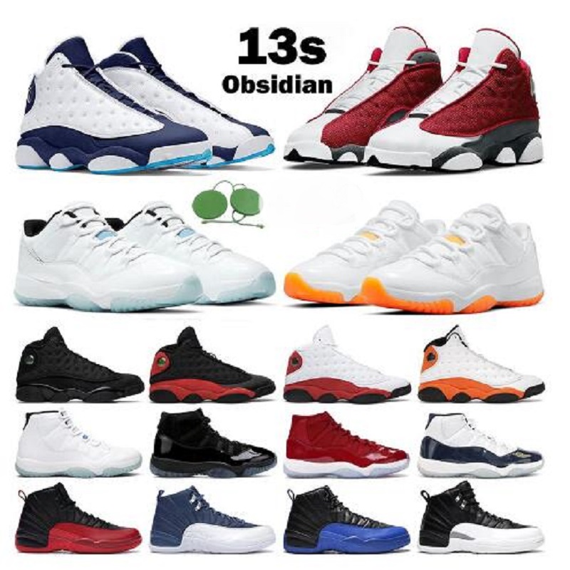 

Jumpman 13 Basketball Shoes 13s XIII Men's Women's Trainers Dark Powder Blue Court Purple Flint Reverse Bred Lakers Island Wolf Grey Sports Sneakers Size 36-47, Color 30