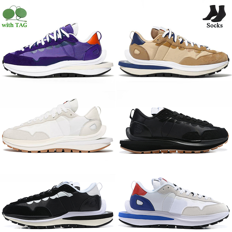 

Designer Trainers Women Men Vapourwaffle Running Shoes Casual Sneakers Dark Iris Sesame Blue Void Sail Gum Black Red Nylon White 36-45 LDV Waffle Mens Trainers Sports, D33 varsity blue 36-45