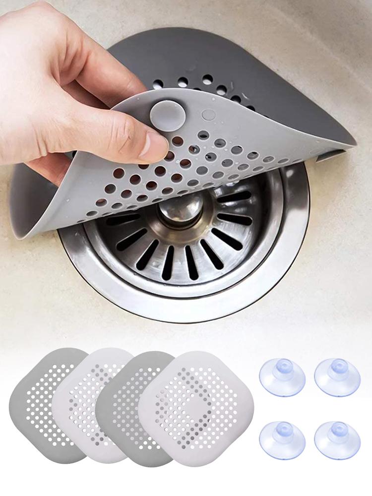 

Other Bath & Toilet Supplies 4 Pcs/ Set Sink Drain Strainer Hair Catchers Rubber Shower Bathtub Floor Filter Water Stopper Silicone For