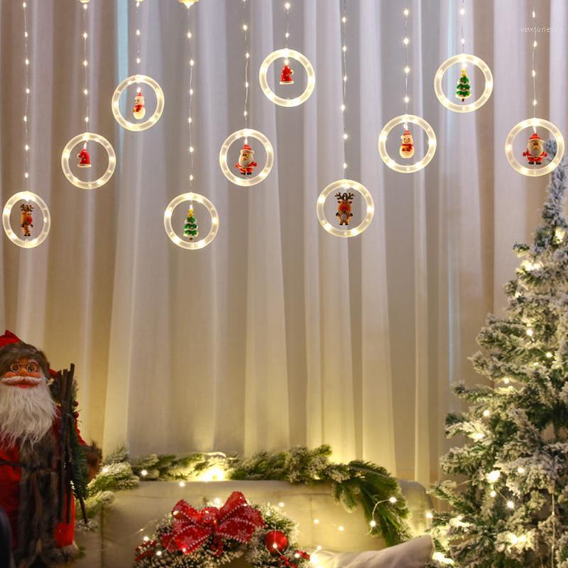

Party Decoration Kerst Led String Lights, Window Lights Novelty Xmas Opknoping Verlichting Met Usb Vrolijk Kerstfeest Gordijn