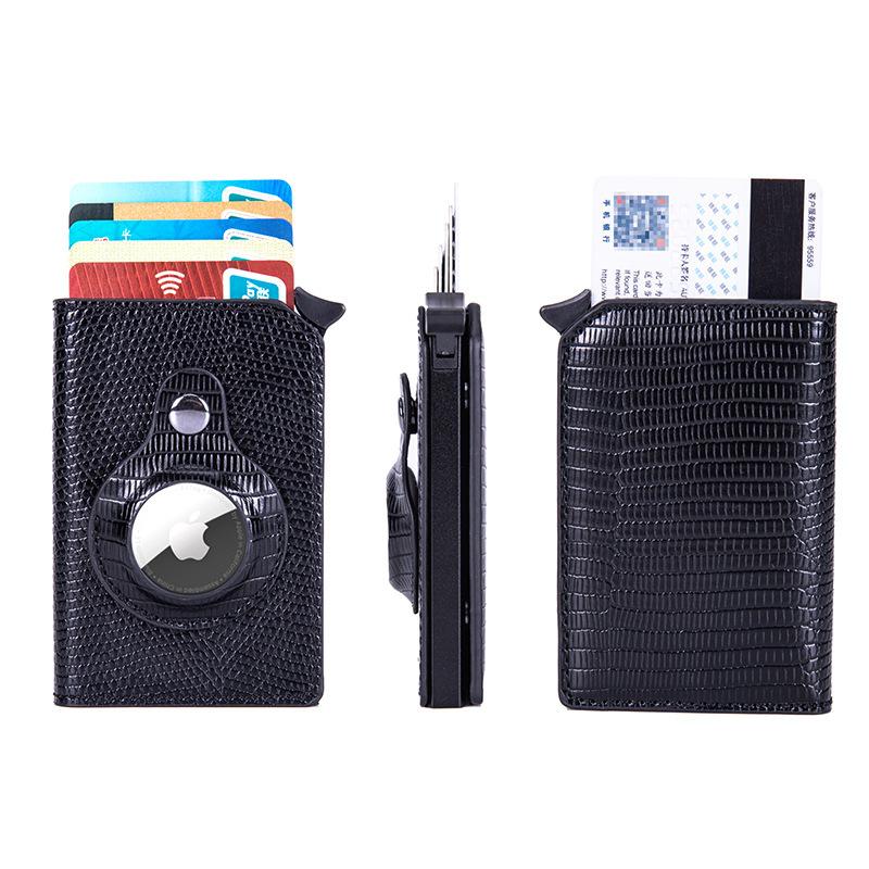 

Wallets Women's Airtag Wallet 2021 Hit Genuine Leather For Tracker Anti-lost With Case Protective Mens Women Purse RFID, Patter black