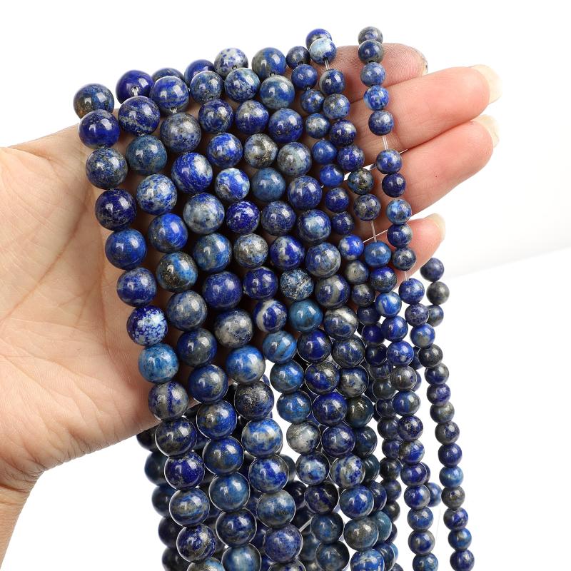 

Other Natural Stone Beads Green Gold Charm Round Loose For Jewelry Making Needlework Bracelet DIY Strand 4-12 MM