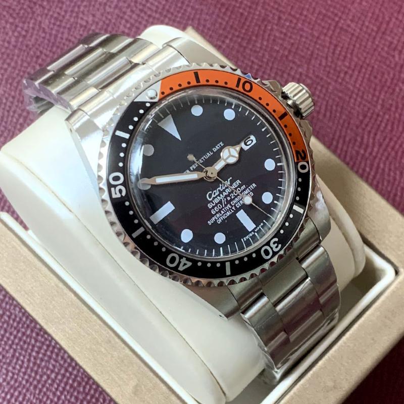 Wristwatches Watch Men's 39.5mm Automatic Limited Edition Movement 1960 Glass Vintage Acrylic Stainless Steel Case Bracelet 06-image-700785978