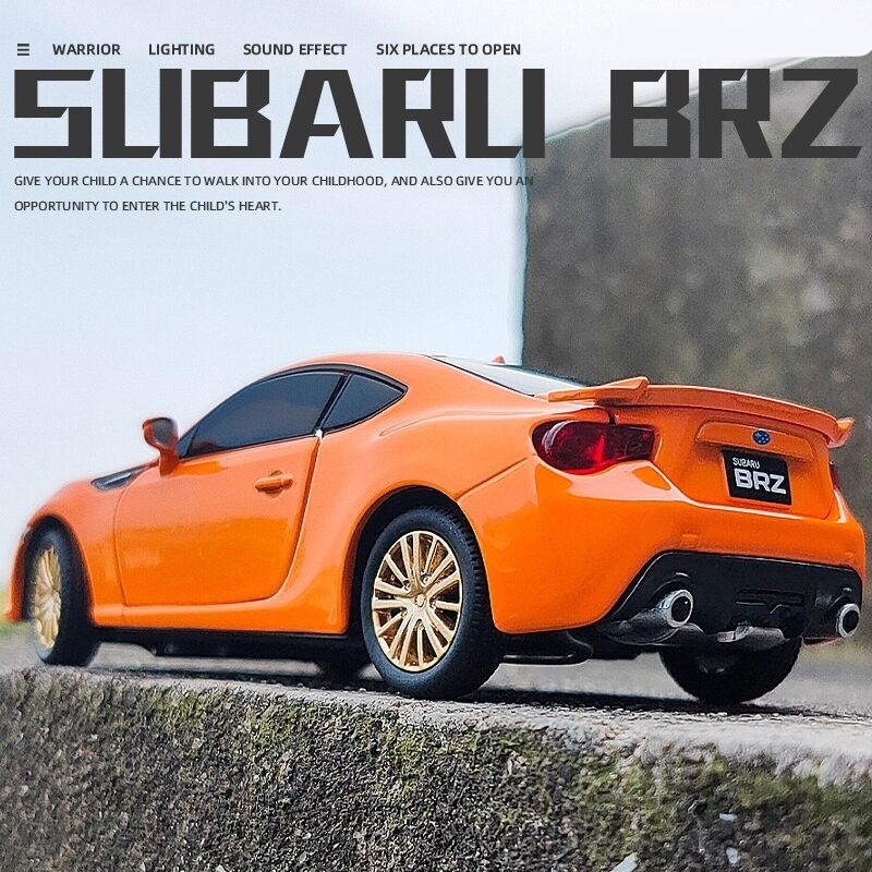 

1 32 Subaru BRZ Alloy Sports Car Model Diecast Simulation Metal Toy Vehicles Car Model Sound Light Collection Childrens Toy Gift N251u