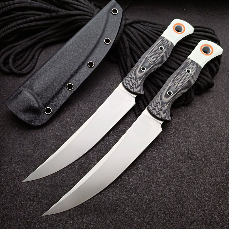 

High Quality 15500-1 Survival Straight Hunting Knife S45VN Satin Blades Full Tang G10 Handle Fixed Blade Knives With Kydex