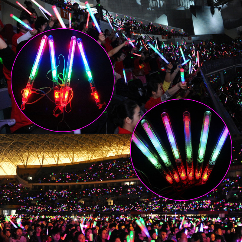 

Colorful Bar Shaking Led Glow Sticks Flash Wands Wave Rods Acrylic Kids Light up Toys Party Decoration LX4384